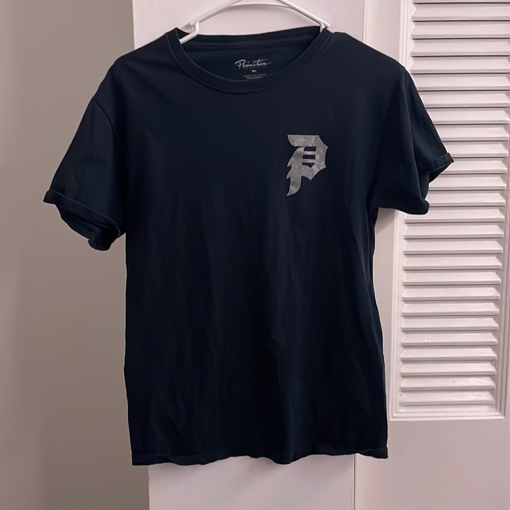 black primitive graphic tee